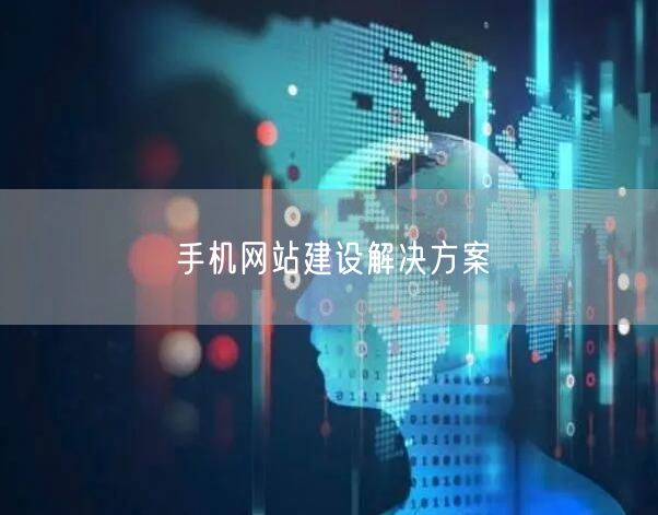 手机网站建设解决方案(图1)